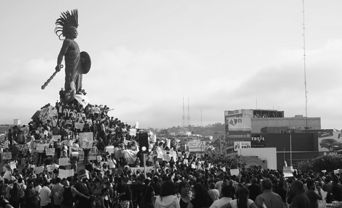 Protests in Tijuana, Mexico, against the new president, Photo Credits  UrielReyes